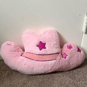 Heating pad/Pink Star Plush Cowboy Hat Pillow